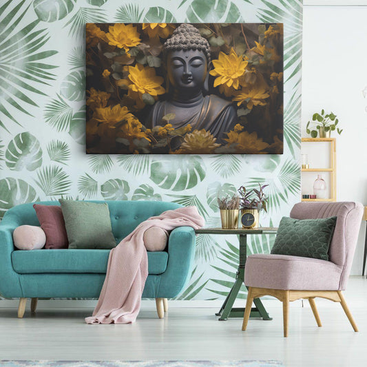 Lord Buddha Canvas wall painting