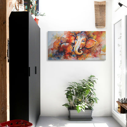 Lord Ganesh Canvas wall painting