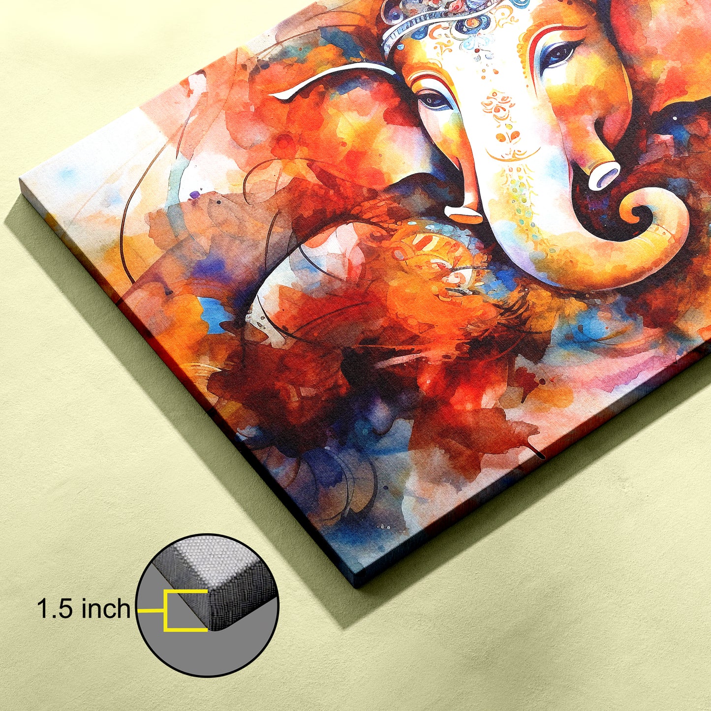 Lord Ganesh Canvas wall painting