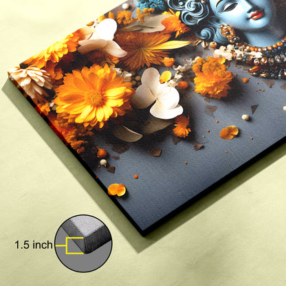 Lord krishna Canvas wall painting