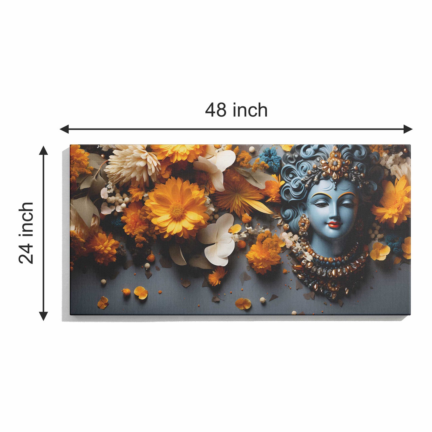 Lord krishna Canvas wall painting