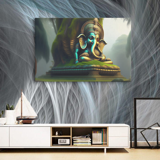 Lord Ganesh  Canvas wall painting