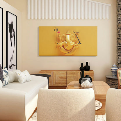 Lord Ganesh Canvas wall painting