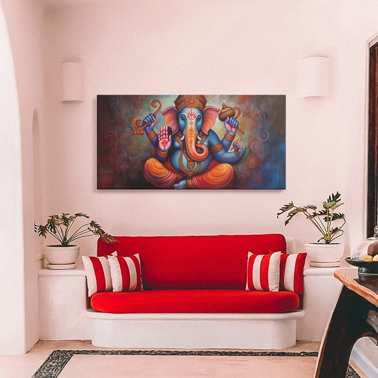Lord Ganesh Canvas wall painting