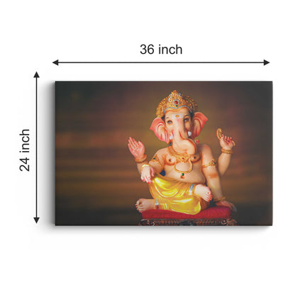 Lord Ganesh Canvas wall painting