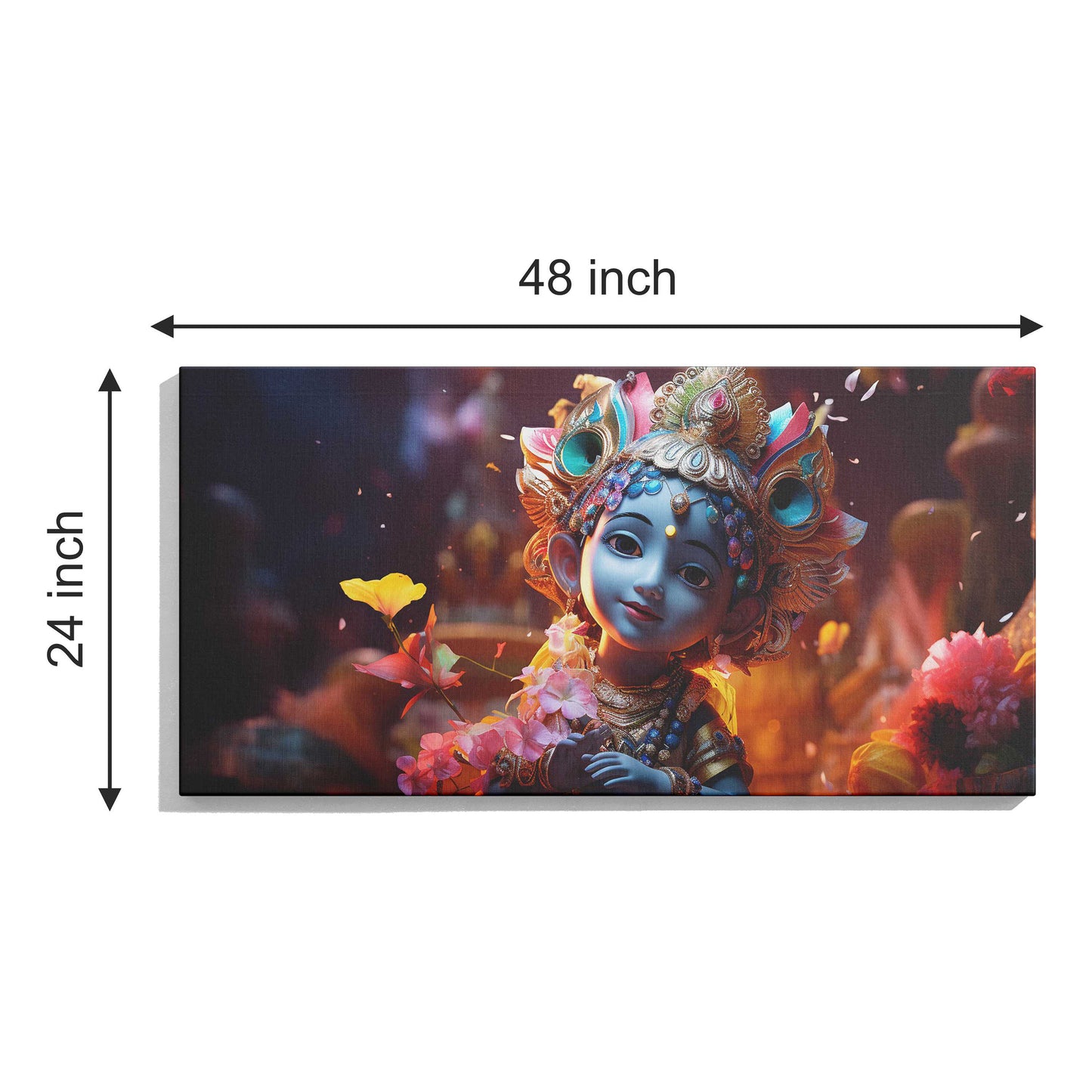 Lord krishna Child Canvas wall painting