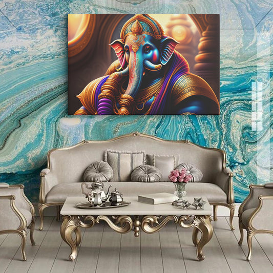 Lord Ganesh  Canvas wall painting