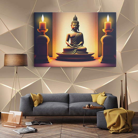 Lord Buddha Canvas wall painting
