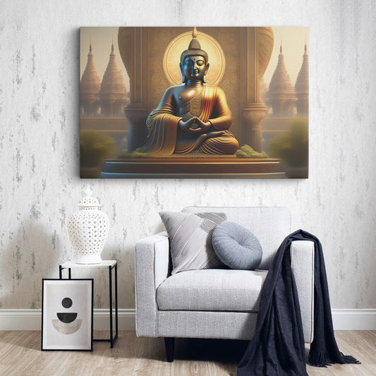 Lord Buddha Canvas wall painting