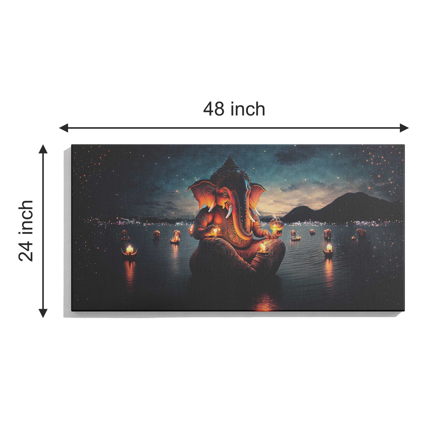 Lord Ganesh Canvas wall painting