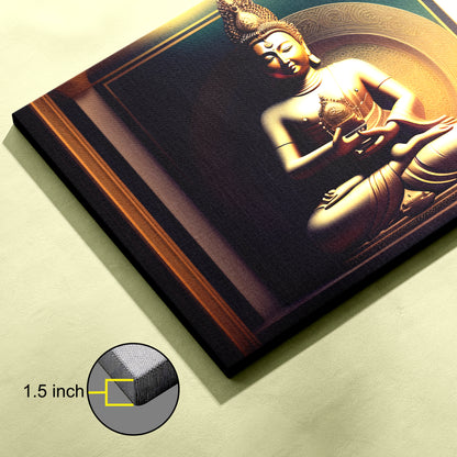 Lord Buddha Canvas wall painting