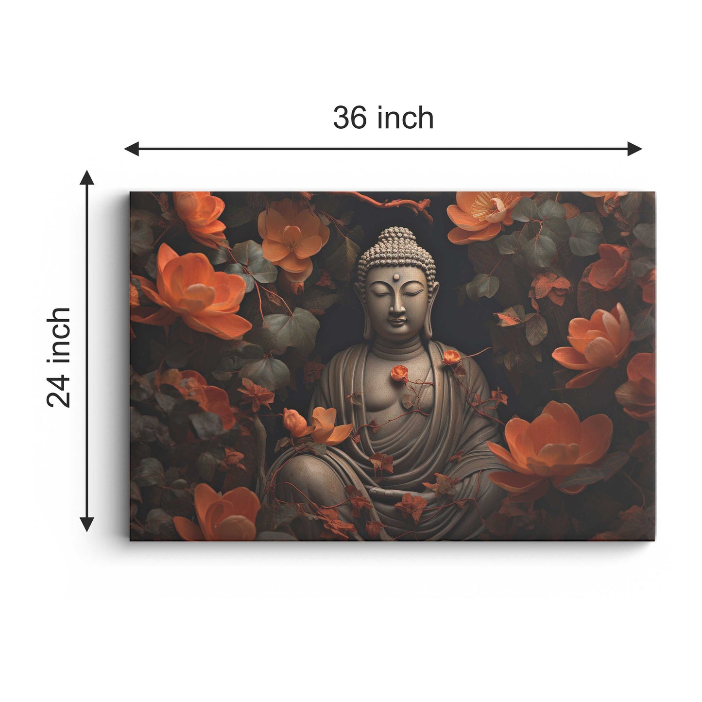 Lord Buddha Canvas wall painting