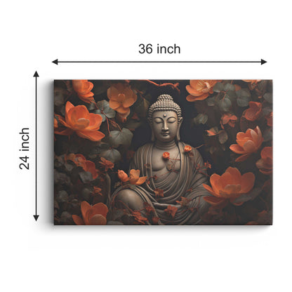 Lord Buddha Canvas wall painting