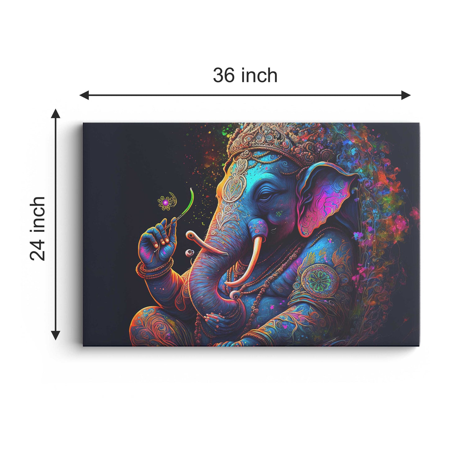 Lord Ganesh ji Canvas wall painting
