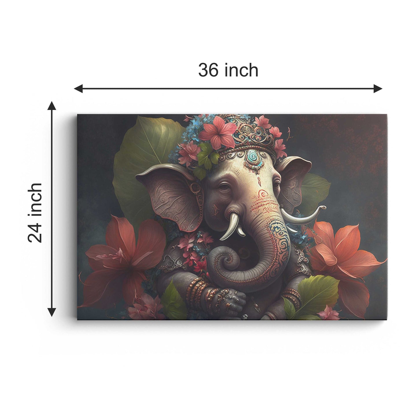 Lord Ganesh ji Canvas wall painting
