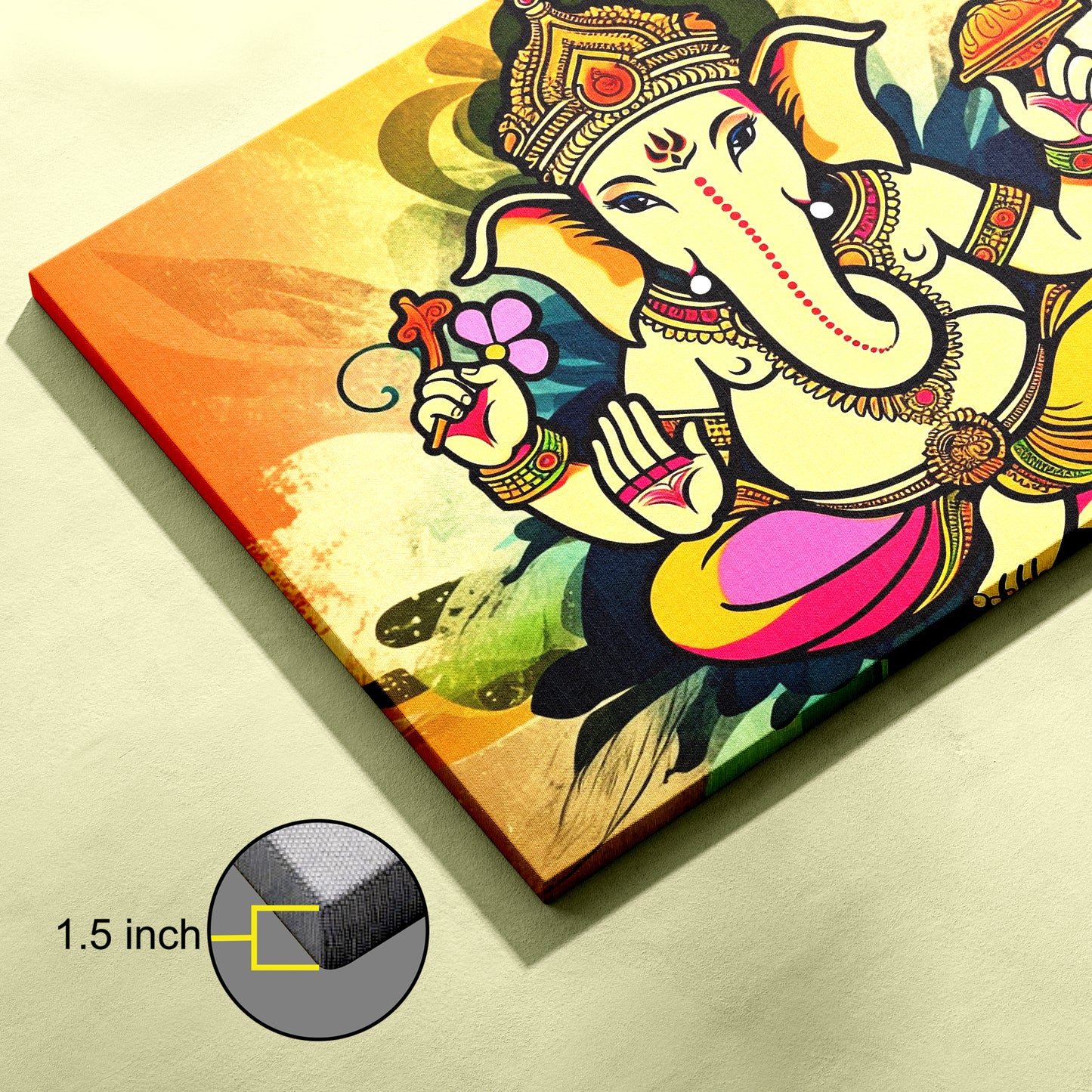 Lord Ganesh ji Canvas wall painting
