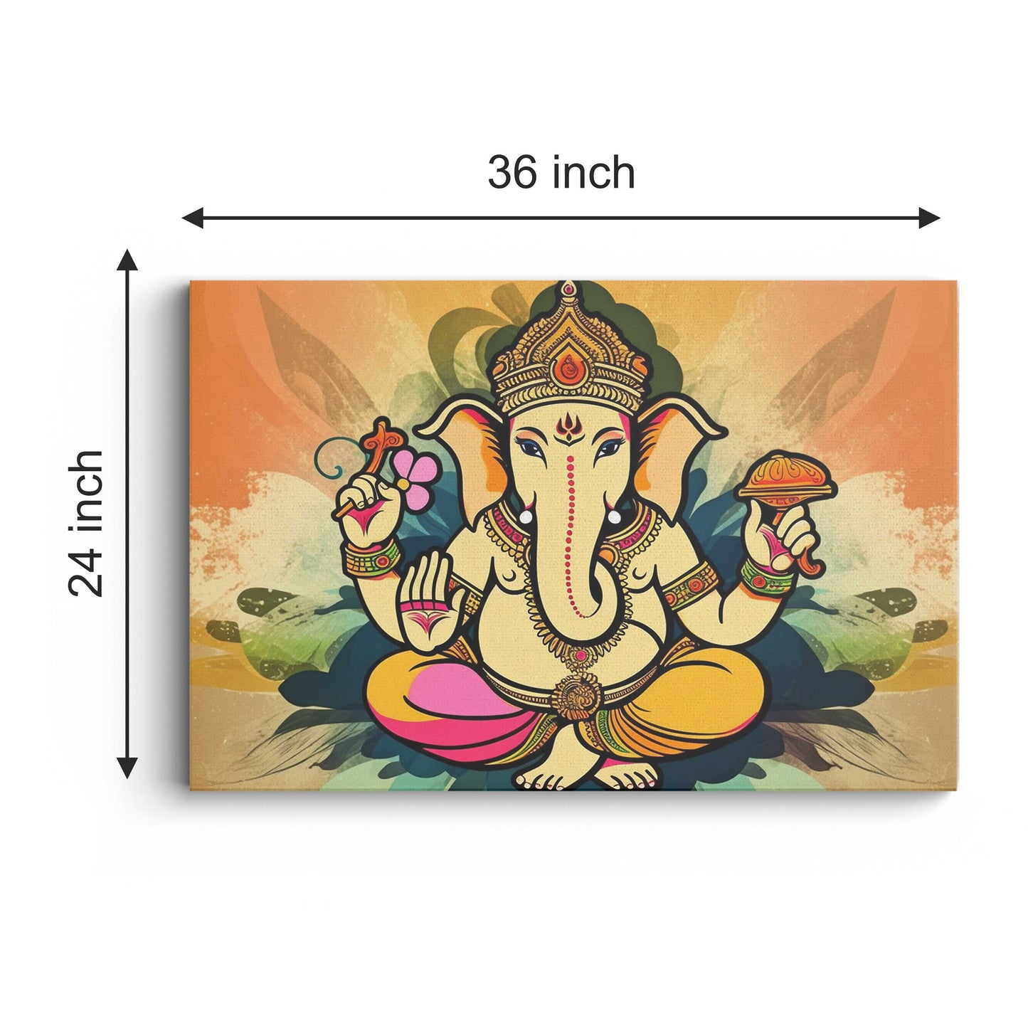 Lord Ganesh ji Canvas wall painting