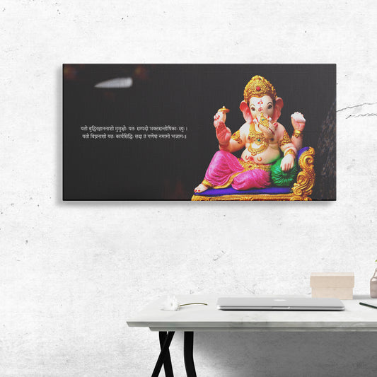Lord Ganesh Canvas wall painting