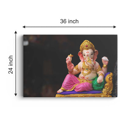 Lord Ganesh Canvas wall painting