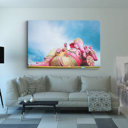 Lord Ganesh Canvas wall painting