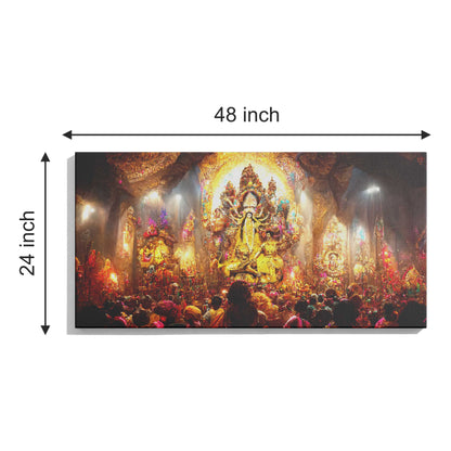 Lord Durga puja Canvas wall painting