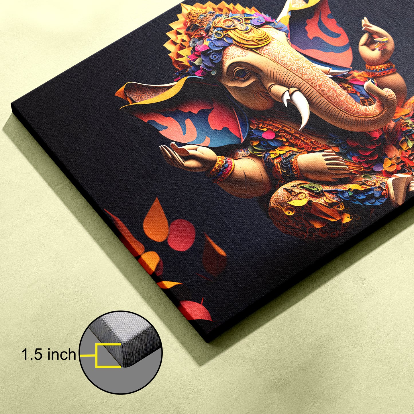 Lord Ganesh Ji Canvas wall painting
