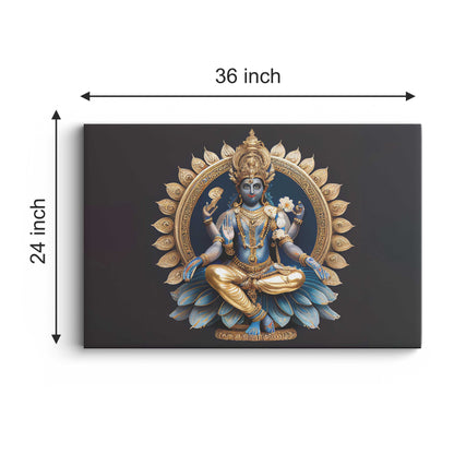 Lord Vishnu Canvas wall painting