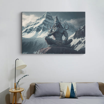 Lord shiv Canvas wall painting