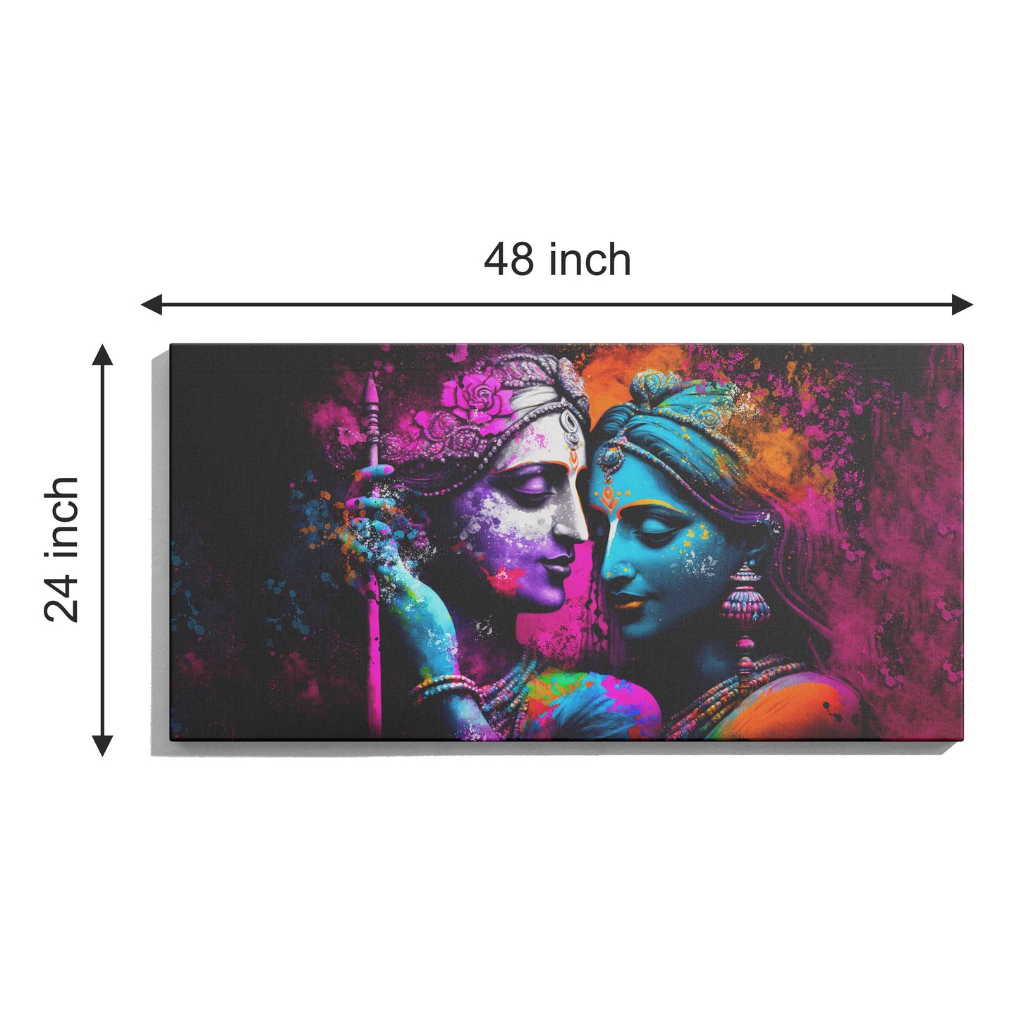 Lord Radha Krishna Canvas wall painting
