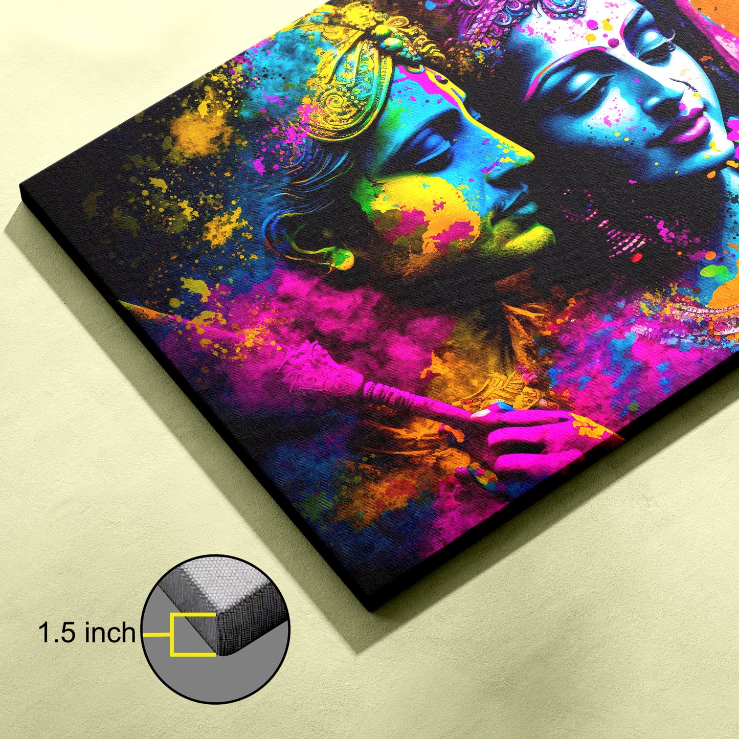 Lord Radha Krishna Canvas wall painting