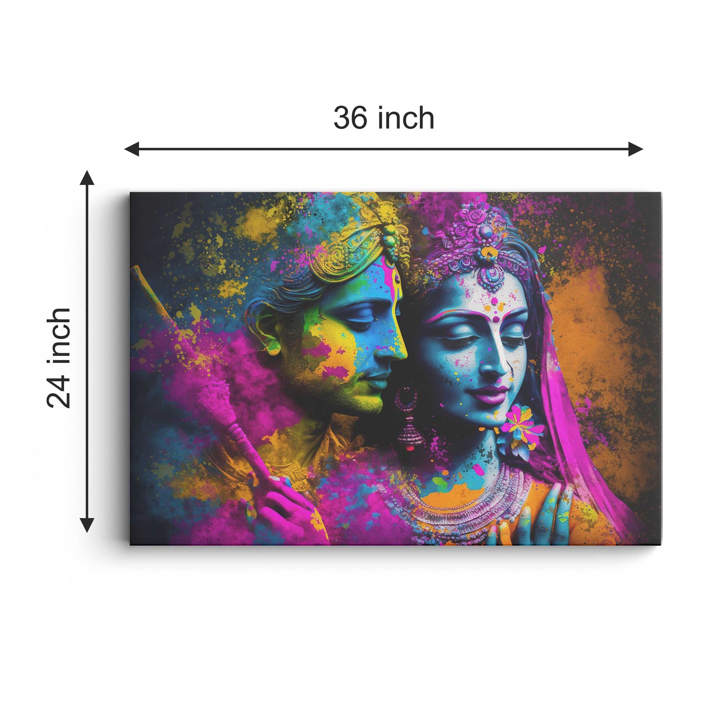 Lord Radha Krishna Canvas wall painting