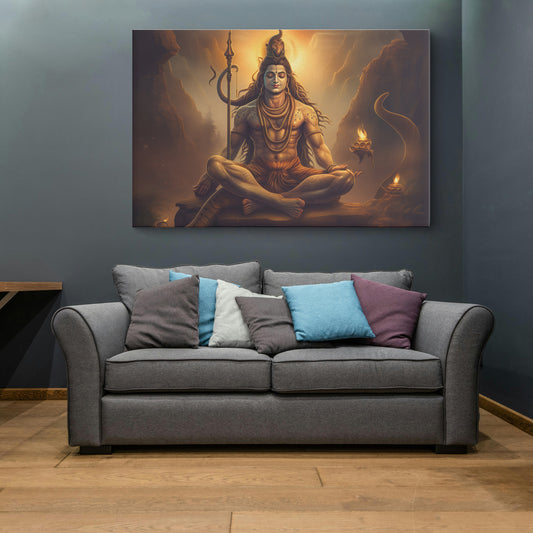 Lord Shiv Canvas wall painting