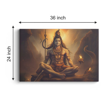 Lord Shiv Canvas wall painting