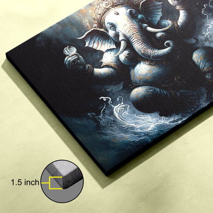 Lord Ganesh Canvas wall painting