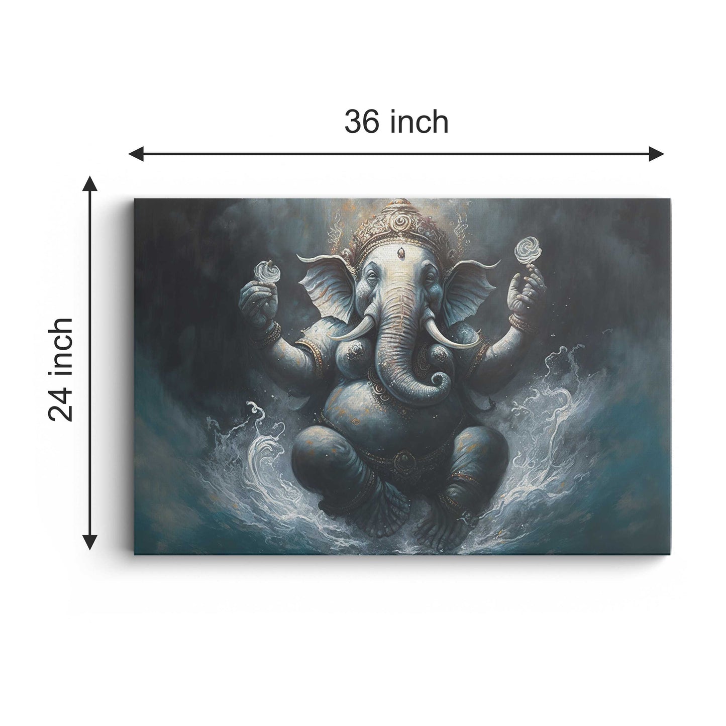 Lord Ganesh Canvas wall painting