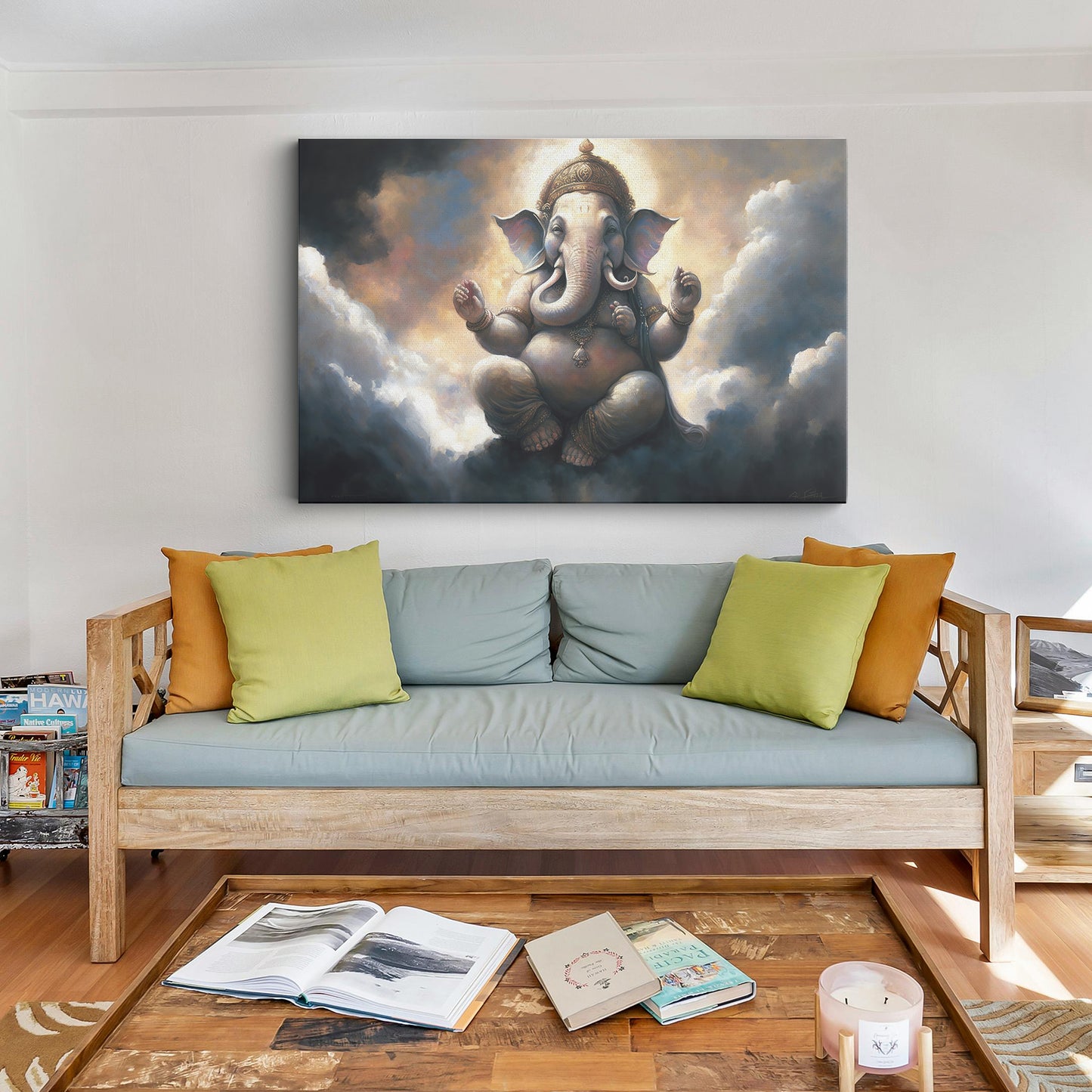 Lord Ganesh Canvas wall painting