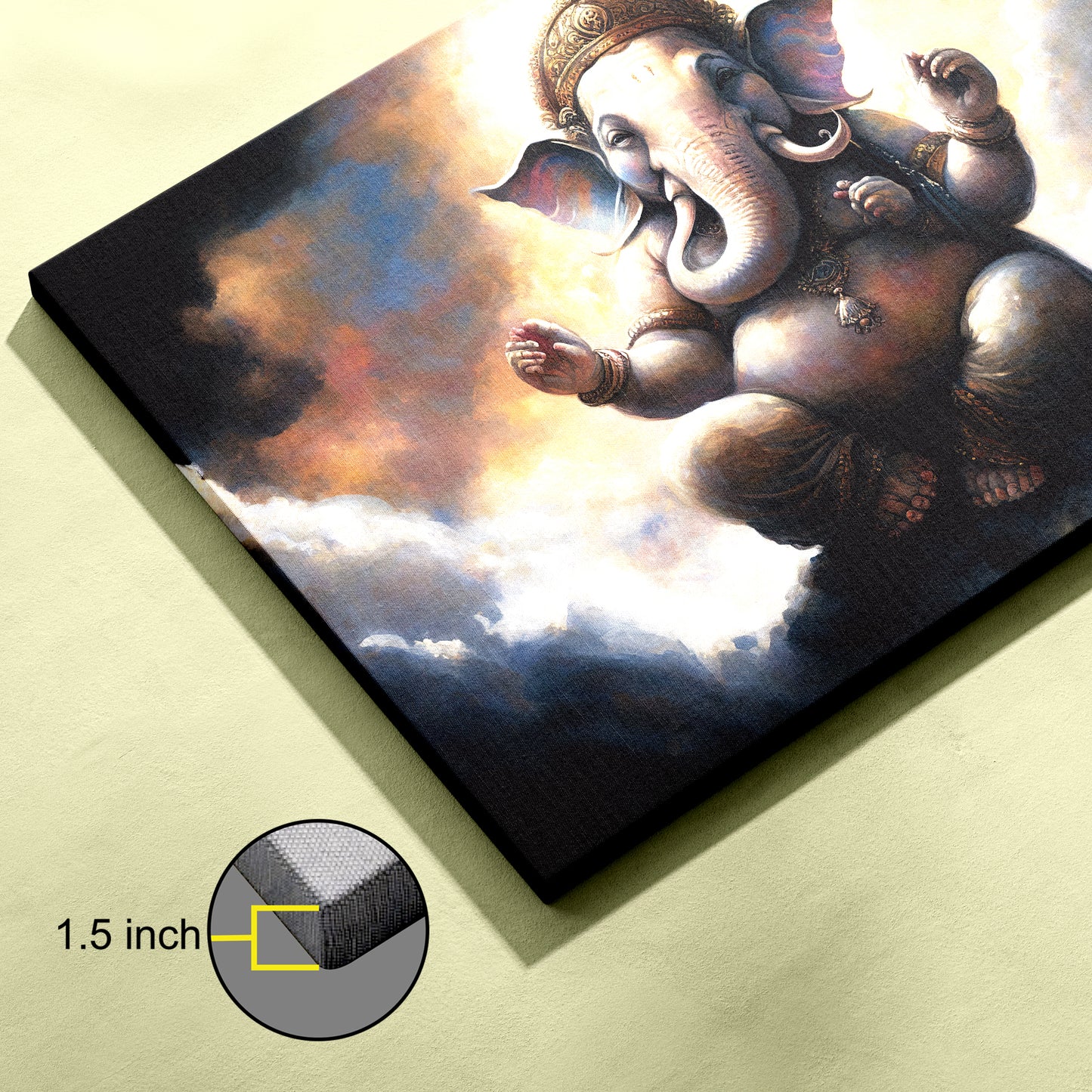 Lord Ganesh Canvas wall painting
