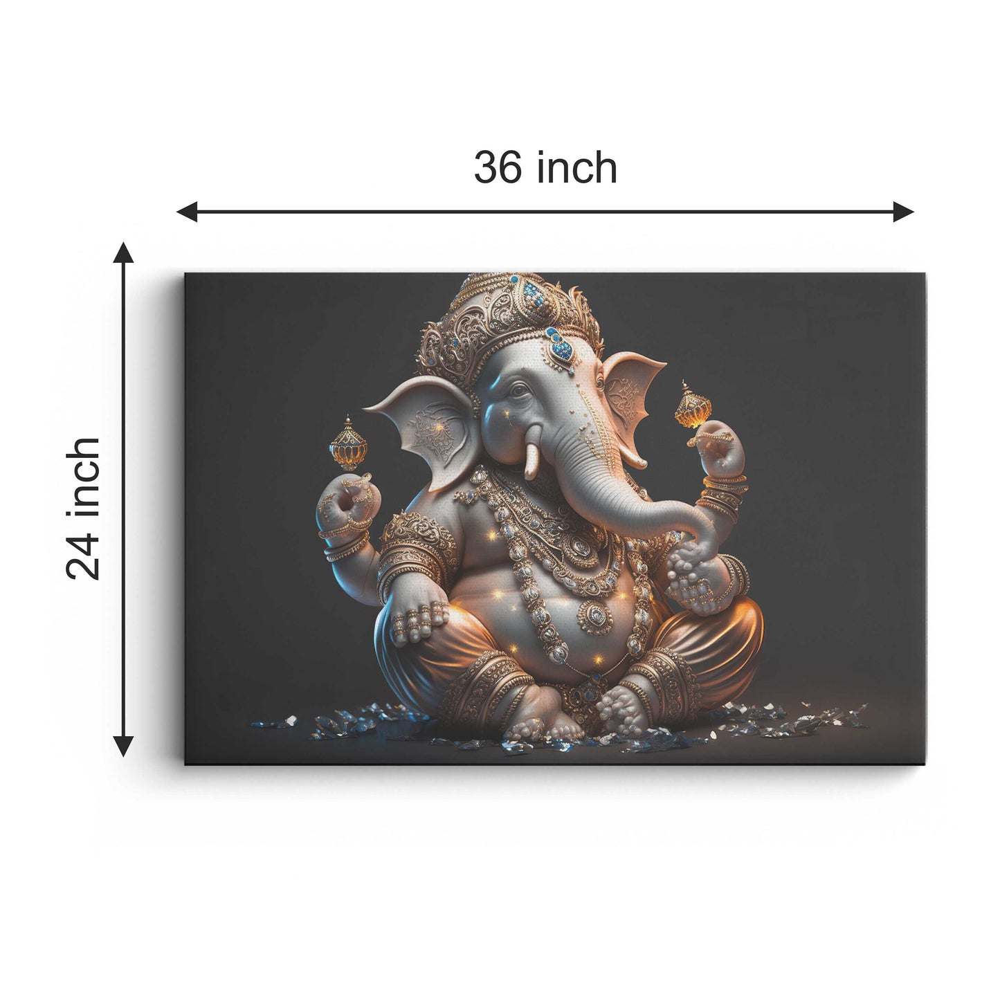 Lord Ganesh Canvas wall painting