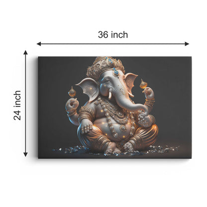 Lord Ganesh Canvas wall painting