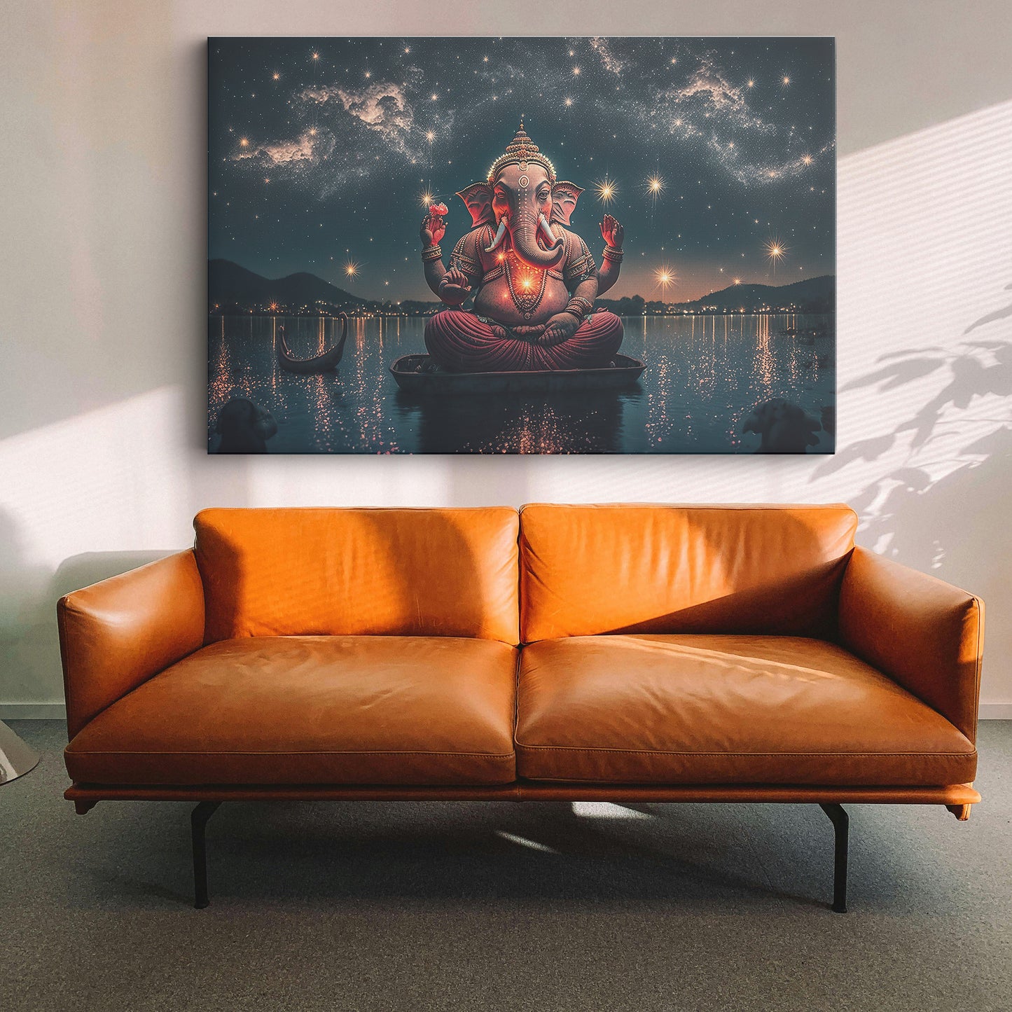 Lord Ganesh Canvas wall painting