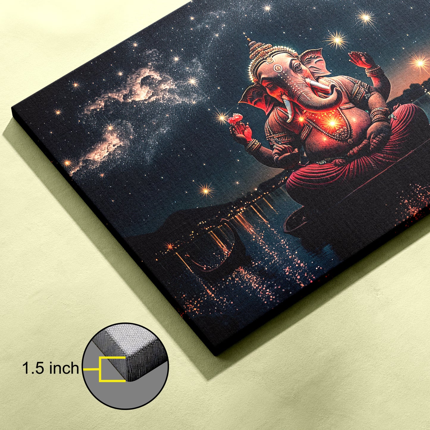 Lord Ganesh Canvas wall painting
