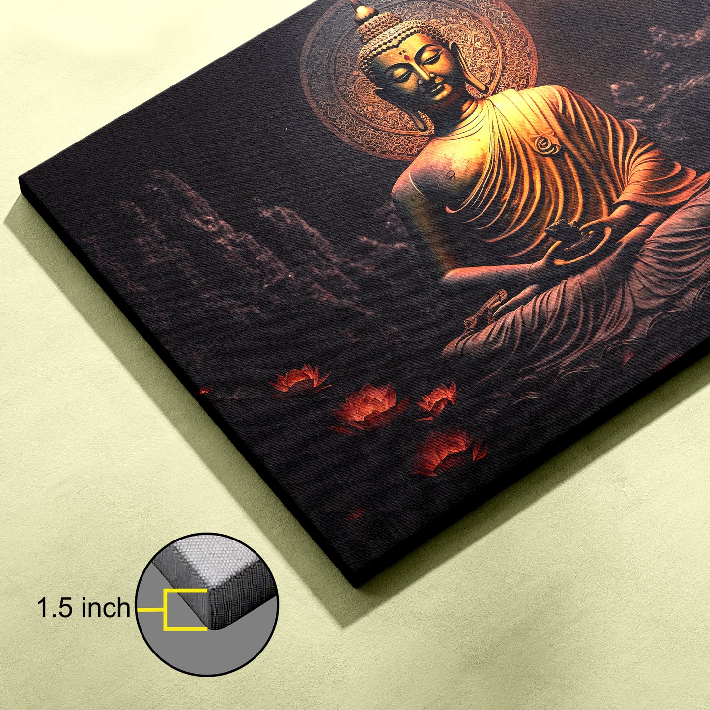 Lord Buddha Canvas wall painting