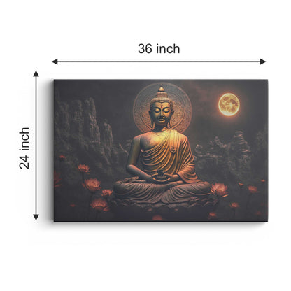 Lord Buddha Canvas wall painting