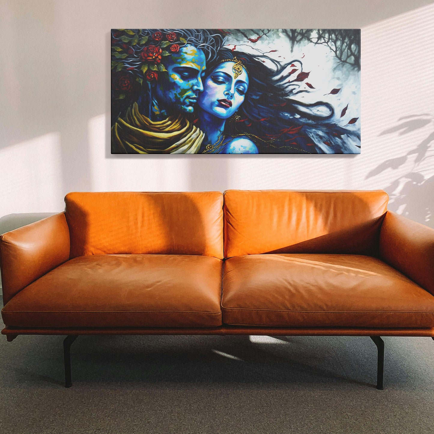 Lord Radha Krishna Canvas wall painting