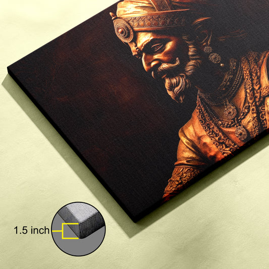 Chhatrapati Shivaji Canvas wall painting