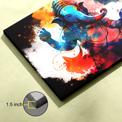 Lord Ganesh Canvas wall painting