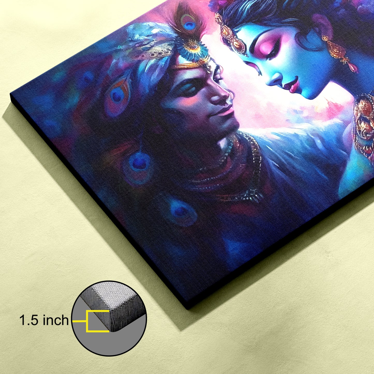 Lord Radha Krishna Canvas wall painting