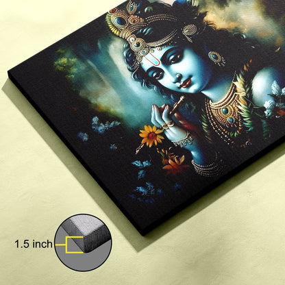 Lord Krishna Canvas wall painting