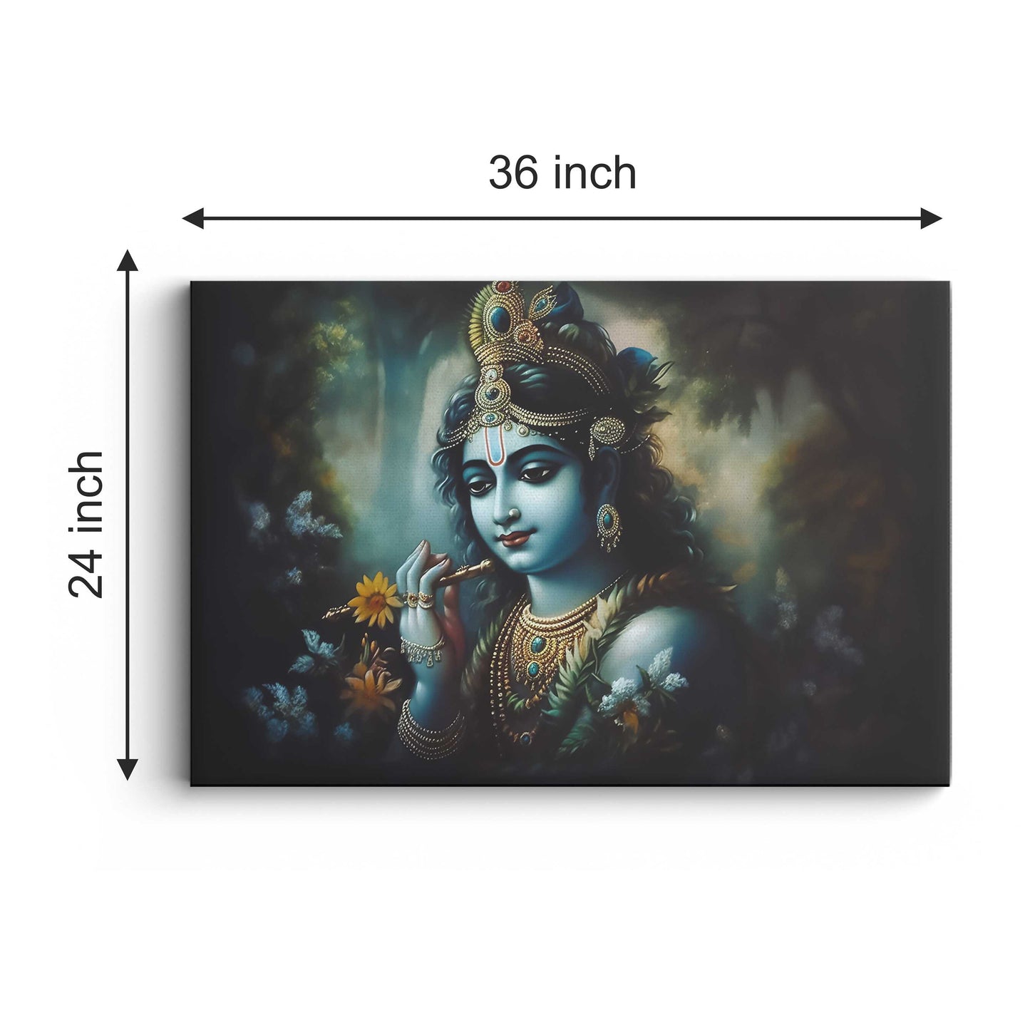 Lord Krishna Canvas wall painting