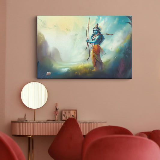 Lord Krishna Canvas wall painting
